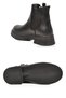 Women's Chelsea Boots 418111 Black Leather - 5