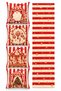 New Year's Carousel and Christmas Decorations Patterned 4-Piece Cushion Cover and Table Runner Set – 43x43 cm, 40x140 cm, Reversible, Invisible Zipper - 3