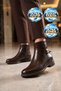 Women's Zip-Up Boots 451199 Coffee-Beige