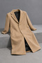 Men’s Classic-Collar Winter Melton Coat in Camel - 6