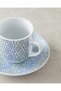 Conner Porcelain 4-Piece 2-Person Coffee Cup Set, 80 ml, Blue-Green - 5