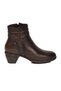 Women's Genuine Leather Boots Z352 Brown - 2