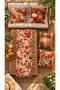 Set of 4 Cushion Covers with Fall Leaves and Pumpkin Patterns + 1 Table Runner – 43x43 cm Reversible Cushion Covers, 40x140 cm Table Runner - 2