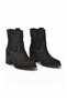 Women's Heeled Boots 336648 Black Suede - 4