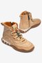 Women's Coffee-Colored Beaded Accessories, Zip Detail, Lace-Up Boot, Comfortable Orthopedic Sole Sneakers - 2