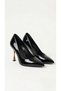 Gold Pointed-Toe Stiletto Women's Heeled Shoes - 7