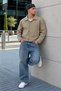 Men's Melton Shirt Collar Button-Up Jacket with Pockets for Everyday Wear - 6