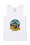 Trash Panda – "Eat Trash" Neon-Colored Raccoon Cartoon-Themed Tank Top