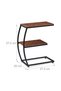 C-Form Side Table with Two Shelves - 4
