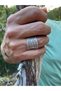Custom-Designed Silver-Colored Ring BEZOSS