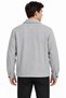 Men's Herringbone-Patterned Cashmere Shirt-Collar Jacket with Two-Way Zipper - Gray - 2