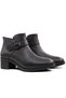 24116 Genuine Leather Black Women's Boots - 5