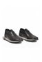 Men's Black Genuine Leather Casual Shoes with Side Elastic Bands 42170 - 4