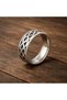 Custom-Designed Silver-Colored Ring with Celtic Motifs BEZOSS - 4