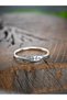 Custom-Designed Silver-Toned Minimalist Ring BEZOSS - 3