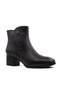 103 Genuine Leather Black Women's Boots - 2
