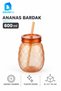 Pineapple-Printed Straw Cup, 600 ml, Plastic Beverage Cup with Lid