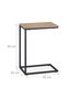 C-Shaped Side Table Black/ - 4