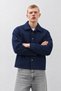 Men's Wool-Look Short Casual Jacket with Pockets and Buttons - 3