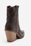 Women's pointed-toe western-style heeled boots, genuine leather, sedona brown. - 3