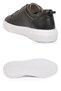 Men's Genuine Leather Sneakers 272303 Black-White - 5