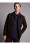 STANDARD Fit Shirt, Stand-Up Collar, Men’s Melton Blazer
