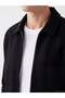 STANDARD Fit Shirt, Stand-Up Collar, Men's Jacket with Yoke Detail - 4