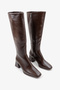Remaya Women's Heeled Boots - Coffee-Colored Distressed - 2