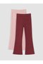 Trendy Picks from Kübra Butik: Girls' Glittery Flared Leggings, 2-Pack