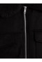 Trendy Picks from Kübra Butik: STANDARD Fit Plush Collar Men’s Coat with Yoke Detail - 8