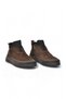 Men's Genuine Leather Zip-Up Boots 26K554 Brown Nubuck - 4