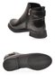 Women's Zip-Up Boots PC-56080 Black Glossy - 5
