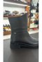 BLACK Leather Women's Casual Leather Boots MOOR - 3