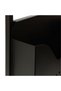 C-shaped side table with newspaper rack - 5
