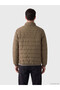 STANDARD Fit Straight-Cut Mock Neck Men’s Puffer Coat with Yoke Detail - 4