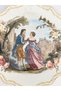 Porcelain Serving Plate with Printed Design - 5