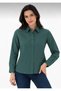 Women's Dark Green Long-Sleeved Basic Shirt