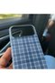 Blue Plaid Tartan Phone Case, Dual-Layer PC+TPU - 6
