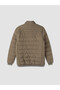 STANDARD Fit Straight-Cut Mock Neck Men’s Puffer Coat with Yoke Detail - 7
