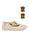 Women's Casual Shoes, Genuine Leather, Z184, Ecru - 3