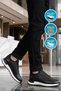 Men's Casual Shoes, Genuine Leather, M294, Black