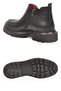 Men's Classic Black Genuine Leather Zip-Up Boots with Side Elastic, Model 274083 - 5