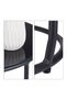 Black Side Table with Stool - 8