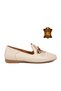 Women's Casual Shoes, Genuine Leather, Z563, Ecru - 3