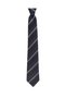 Gray Wool-Silk Tie with Green Stripes – 8 cm wide - 7