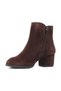AC103-5 Genuine Suede Leather Comfortable Women's Zip-Up Boots - 5
