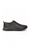 Women's Casual Shoes, Genuine Leather with Elastic, 3600, Black - 2