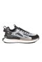 Gray-Black Polyester-Blend Men's Sneakers PCI-10105 M - 2