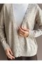 Button Detailed Oversize Cardigan - 6