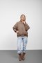 Khaki Oversized Puffer Coat Bomber Jacket